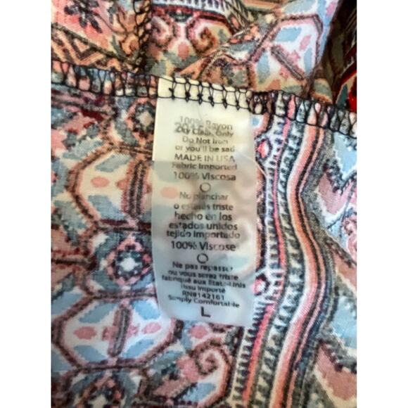 Lularoe Womans Long Jacket/kimono size Large - Picture 6 of 6